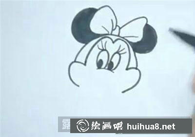 兒童畫教程：教大家畫米妮