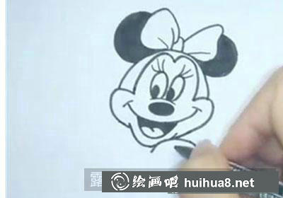 兒童畫教程：教大家畫米妮