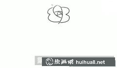 簡筆畫教程教繪玫瑰花