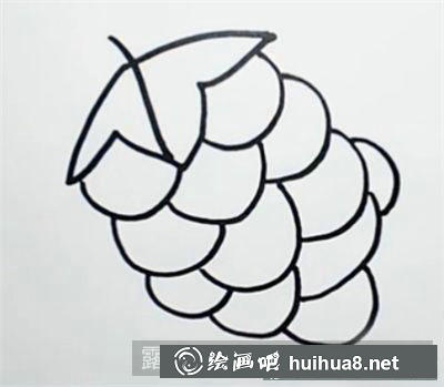 兒童畫教程：教大家畫葡萄
