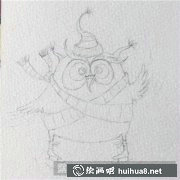水彩畫教程溜冰貓頭鷹教學(xué)