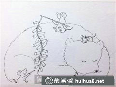 水彩畫教程教畫放鞭炮動(dòng)物