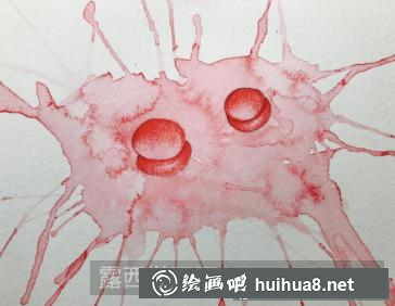 彩鉛畫水滴