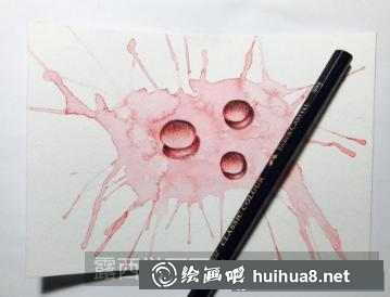 彩鉛畫水滴