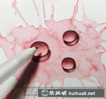 彩鉛畫水滴