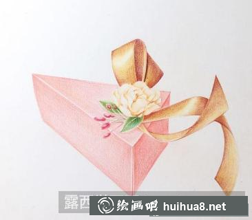 彩鉛畫喜糖禮盒 彩鉛畫喜糖禮盒