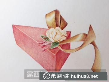 彩鉛畫喜糖禮盒 彩鉛畫喜糖禮盒
