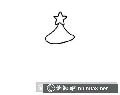 兒童畫教程：圣誕樹怎么畫