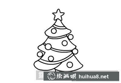 兒童畫教程：圣誕樹怎么畫
