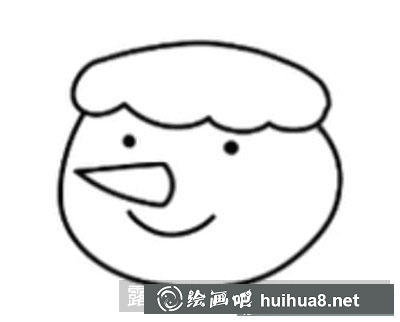 兒童畫教程:怎么繪制雪人