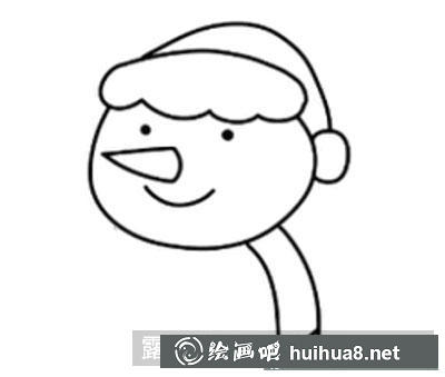 兒童畫教程:怎么繪制雪人