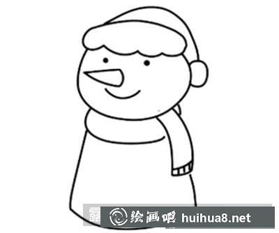 兒童畫教程:怎么繪制雪人