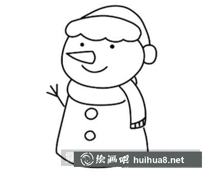 兒童畫教程:怎么繪制雪人
