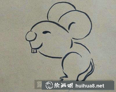兒童畫教程：教大家畫小老鼠