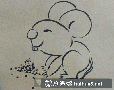 兒童畫教程：教大家畫小老鼠