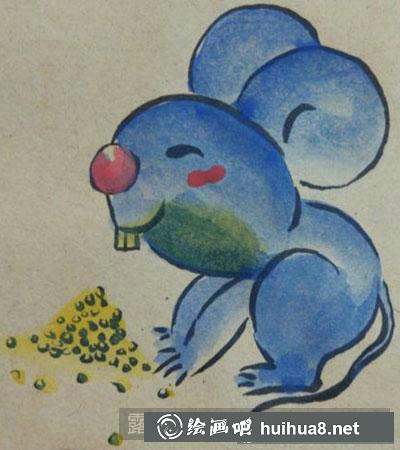 兒童畫教程：教大家畫小老鼠