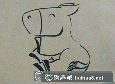 兒童畫教程：教你畫一匹小馬