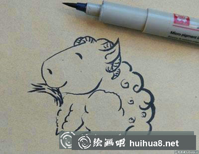 兒童畫教程：教大家畫小羊