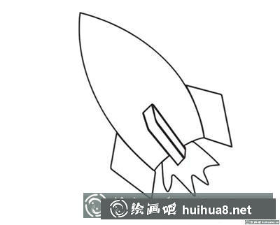 兒童畫教程：教你畫運(yùn)載火箭