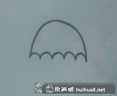 兒童畫教程：教你畫雨傘