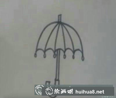 兒童畫教程：教你畫雨傘