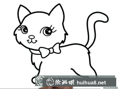 簡(jiǎn)筆畫教程：教你畫一只貓咪