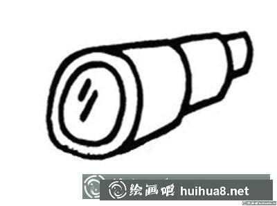 簡筆畫教程：教你畫一個望遠鏡