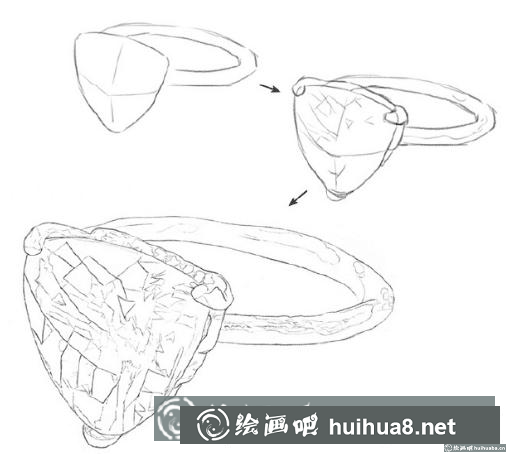 怎么畫黃寶石戒指
