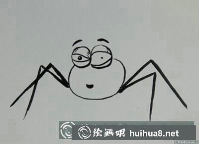 怎么繪制簡筆畫小蜘蛛教程