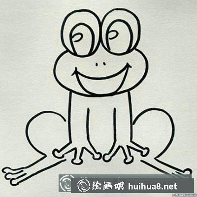 怎么繪制簡筆畫青蛙教程