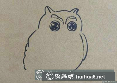 怎么畫(huà)兒童畫(huà)貓頭鷹教程
