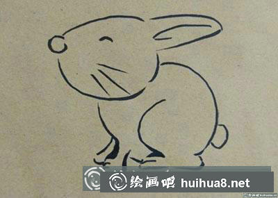 怎么畫簡筆畫卡通兔子