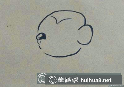 兒童畫教程：怎么畫卡通小猴