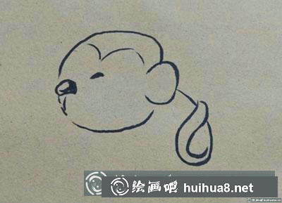 兒童畫教程：怎么畫卡通小猴