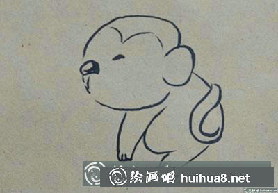 兒童畫教程：怎么畫卡通小猴