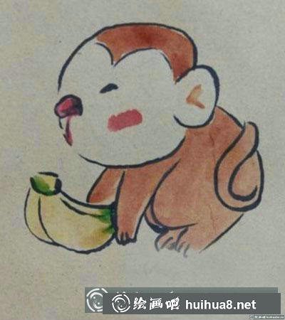 兒童畫教程：怎么畫卡通小猴
