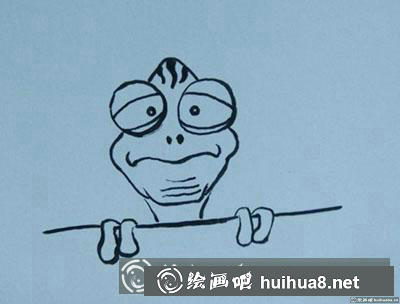怎么畫簡筆畫壁虎教程