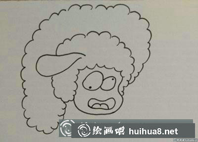 兒童畫(huà)教程：怎么畫(huà)一頭摔跤的小羊