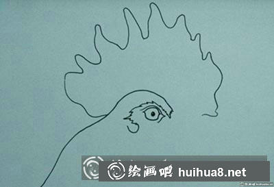 兒童畫教程：教你畫一只大公雞
