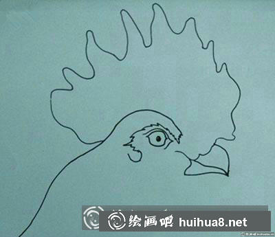 兒童畫教程：教你畫一只大公雞