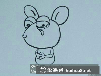 簡(jiǎn)筆畫教程：怎么畫傷心的小老鼠