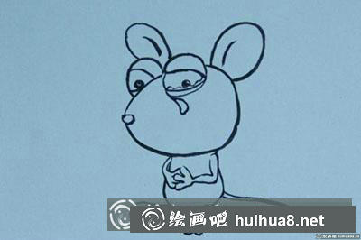 簡(jiǎn)筆畫教程：怎么畫傷心的小老鼠
