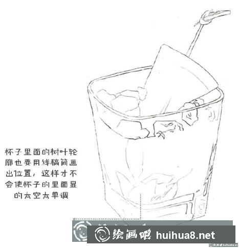 西瓜冰彩鉛畫