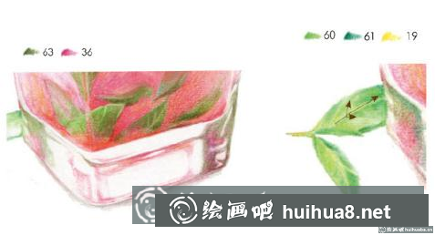 西瓜冰彩鉛畫