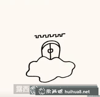兒童畫(huà)空中城堡