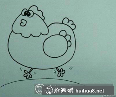 簡筆畫教程：教你畫母雞和小雞