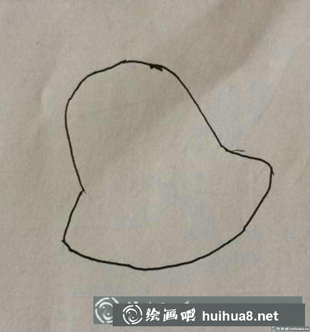 簡筆畫教程 - 鈴鐺底部輪廓