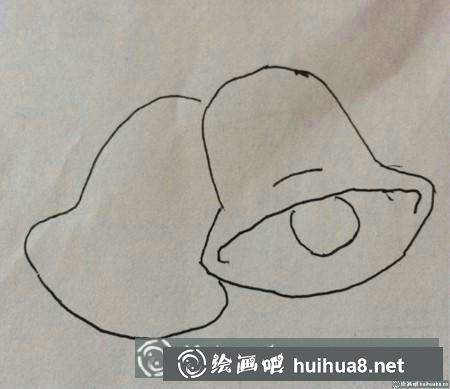 簡筆畫教程 - 另一個鈴鐺輪廓