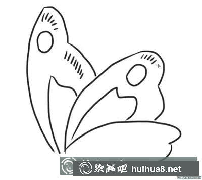 簡筆畫教程：怎么繪制一只蝴蝶