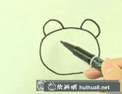 簡筆畫教程：怎么畫熊貓口罩